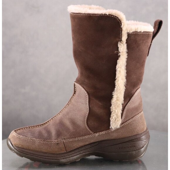 Columbia Delancey Women's Water Resistant Winter Boots Size 6 Faux Fur Suede - Picture 12 of 13